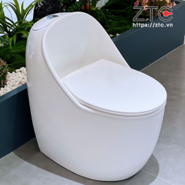 Bàn cầu 1 khối Egg-Shaped Toilet ZTC-9925