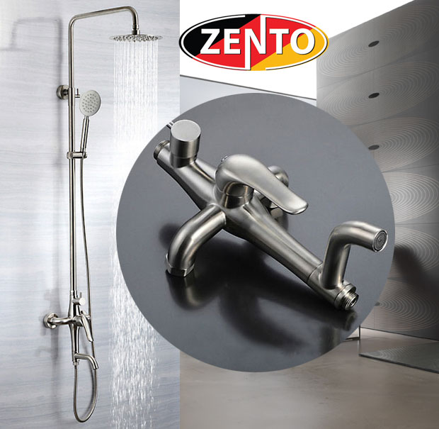 Bộ sen cây tắm nóng lạnh inox Zento SUS8509