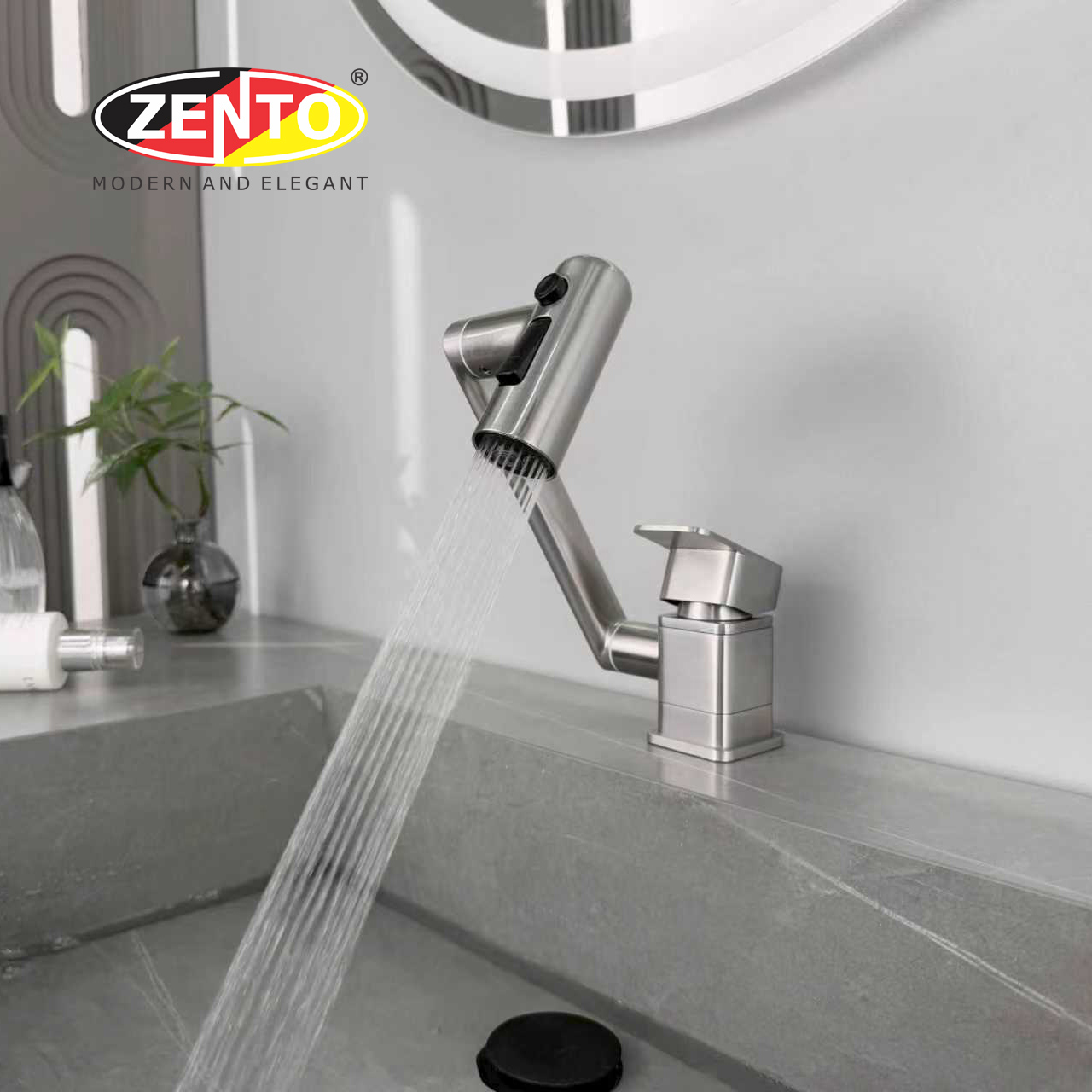 Vòi lavabo nóng lạnh đa năng SUS5518