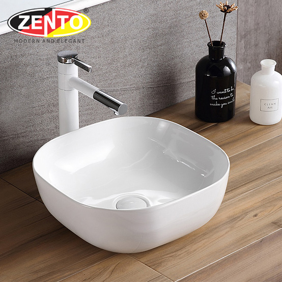 Chậu lavabo đặt bàn Zento LV1085 (400x400x150mm)