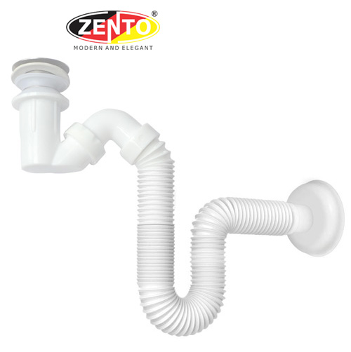 Bộ xi phông và ống xả mềm lavabo ZXP028-W