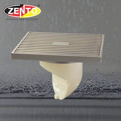 Phễu thoát sàn chống mùi và côn trùng ZT5701-Brushed (120x120mm)